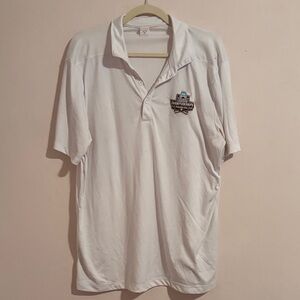 NCAA White Polo Shirt with Championship Logo